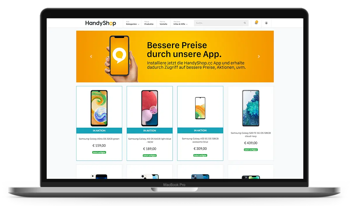 HandyShop.cc Online Shop